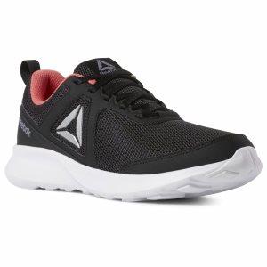 Buty Do Biegania Damskie Reebok Quick Motion Czarne/Białe/Czarne PL 03FKJPD